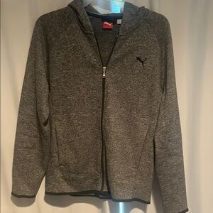 Puma Gray Zip-Up Hoodie
